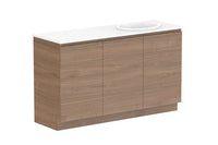 Glacier All Door Trio Floor Mount Vanity