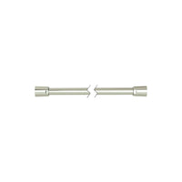 Brushed Nickel Smooth Surface Hose - PVC