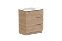 Glacier Door & Drawer Trio Floor Mount Vanity