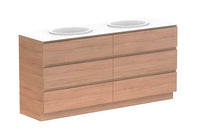 Glacier All Drawer Slim Floor Mount Vanity
