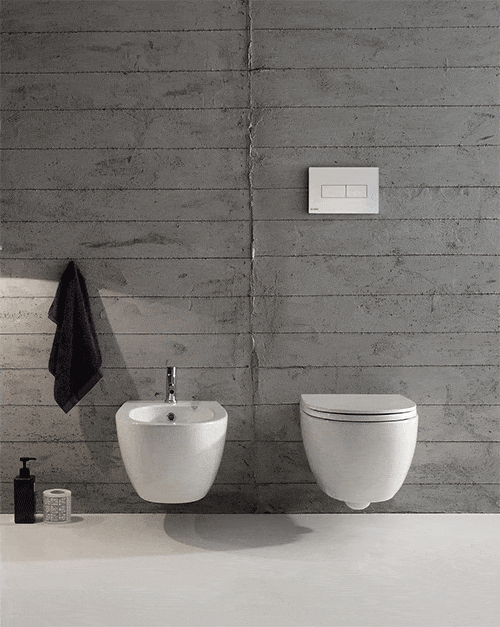 4All Compact SENZABRIDA® Wall Hung Pan & Soft Close Seat