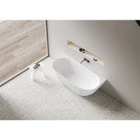 Ellips Acrylic Back To Wall Bathtub