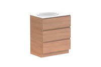 Glacier All Drawer Slim Floor Mount Vanity