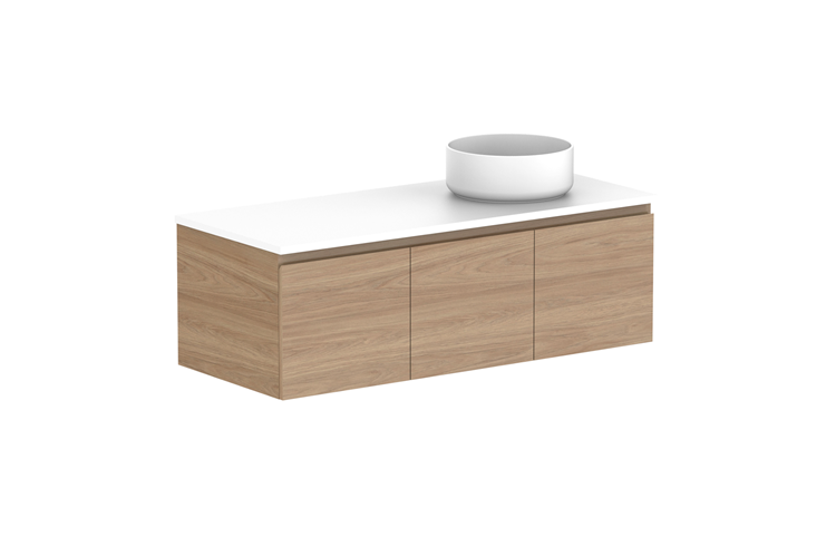 Glacier Door & Drawer Slim Wall Hung Vanity