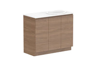 Glacier All Door Trio Floor Mount Vanity