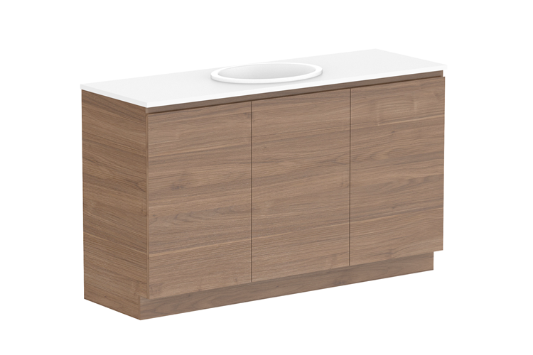 Glacier All Door Trio Floor Mount Vanity