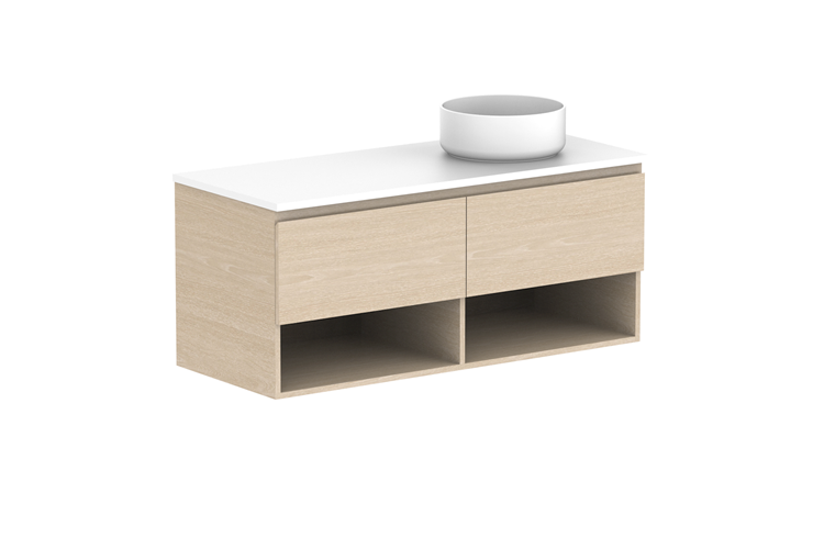 Glacier Shelf Slim Wall Hung Vanity