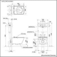 CW522ME5AUNW1 Wall Hung Toilet
