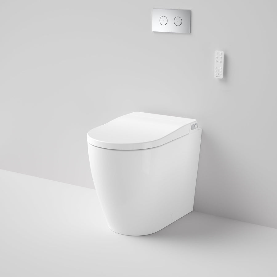 Urbane II Bidet Cleanflush Invisi Series II Wall Faced Toilet Suite with GermGard