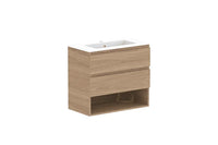 Glacier Ensuite Shelf Twin Vanity