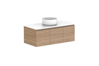 Glacier Door & Drawer Slim Wall Hung Vanity