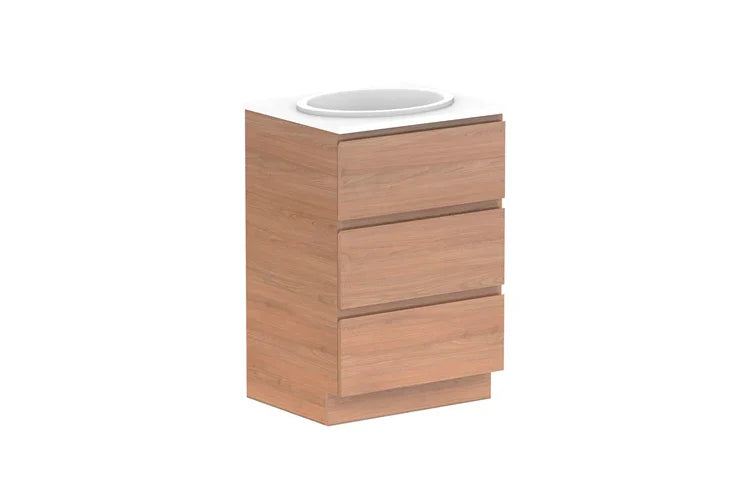 Glacier All Drawer Slim Floor Mount Vanity