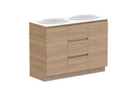 Glacier Door & Drawer Trio Floor Mount Vanity