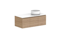 Glacier Door & Drawer Slim Wall Hung Vanity
