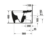 Qatego BTW Toilet Suite