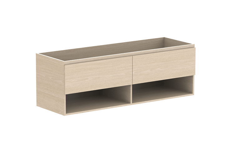 Glacier Shelf Slim Wall Hung Vanity