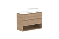 Glacier Ensuite Shelf Twin Vanity