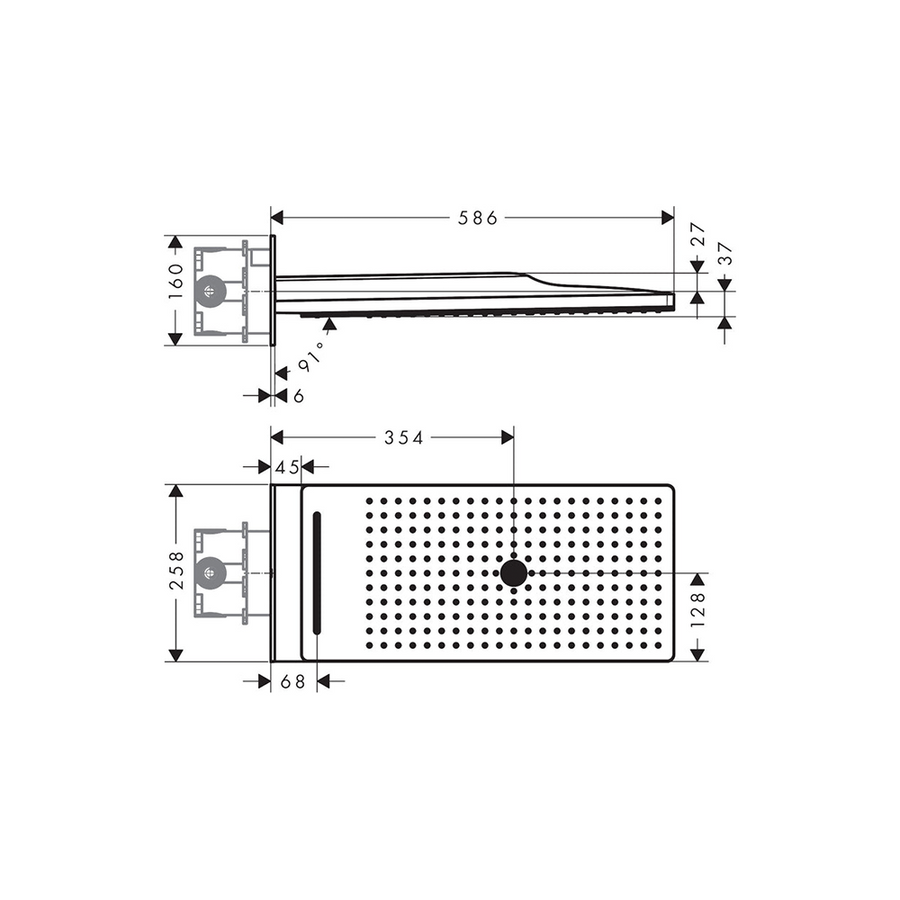 Rainmaker Select 580 3 Jet Overhead Shower