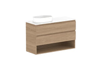 Glacier Ensuite Shelf Twin Vanity