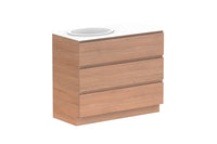 Glacier All Drawer Slim Floor Mount Vanity