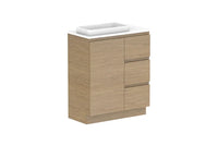 Glacier Ensuite Dor & Drawer Trio Floor Mount Vanity
