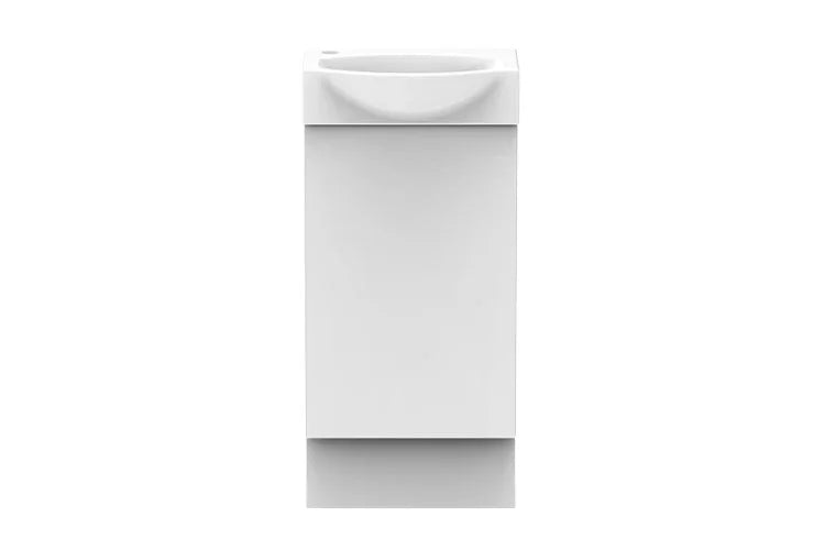 Tiny Semi-Recessed Floor Mount Vanity