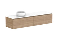 Glacier Door & Drawer Slim Wall Hung Vanity