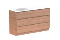 Glacier All Drawer Slim Floor Mount Vanity