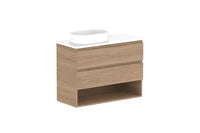 Glacier Ensuite Shelf Twin Vanity
