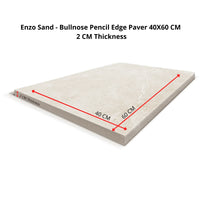 Alexandreia Enzo 40X60 20mm Bullnose Tile