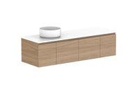 Glacier Door & Drawer Slim Wall Hung Vanity