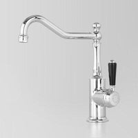Chrome / Black Porcelain Lever Handle