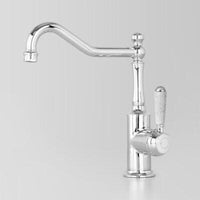 Chrome / Crackle Porcelain Lever Handle