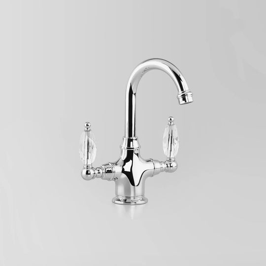 Olde English Basin Mixer Swarovski Crystal Lever