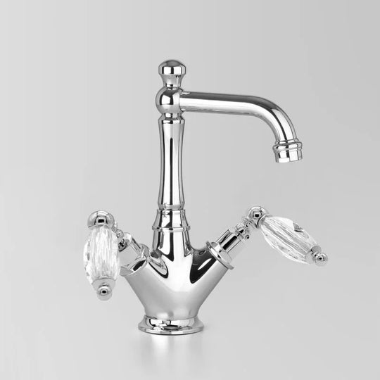 Olde English Basin Mixer 04V3 Swarovski Crystal Levers