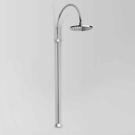 Icon + Exposed Shower with 200mm Rose, Gooseneck