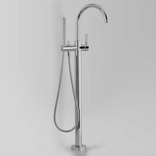 Icon + Lever Knurled Bath Mixer with Hand Shower V7