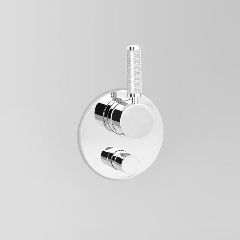 Icon + Lever Knurled Bath/ Shower Divertor Mixer