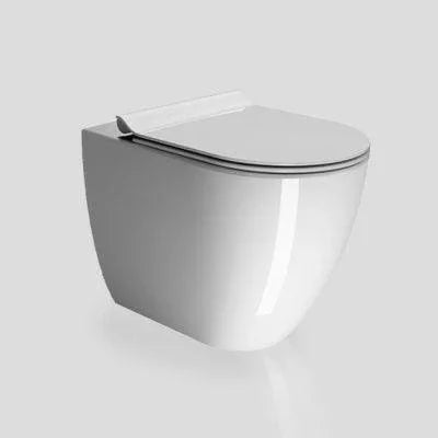 Pura Floor mounted Swirlflush Toilet Pan with Slim Soft-Close Seat