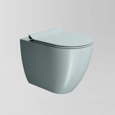 Pura Floor mounted Swirlflush Toilet Pan with Slim Soft-Close Seat