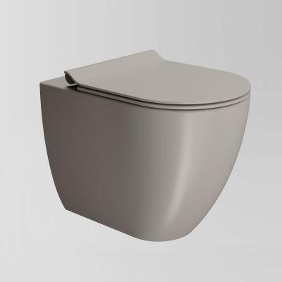 Pura Floor mounted Swirlflush Toilet Pan with Slim Soft-Close Seat