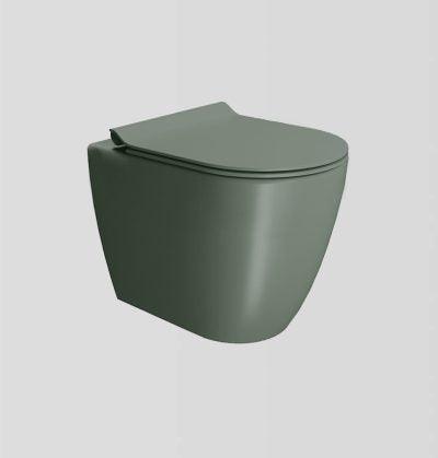 Pura Floor mounted Swirlflush Toilet Pan with Slim Soft-Close Seat