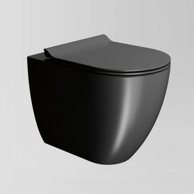 Pura Floor mounted Swirlflush Toilet Pan with Slim Soft-Close Seat