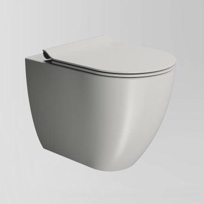 Pura Floor mounted Swirlflush Toilet Pan with Slim Soft-Close Seat