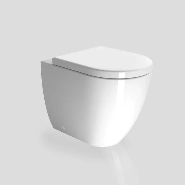 Pura Floor Mounted Swirlflush Toilet Pan with Soft-Close Seat