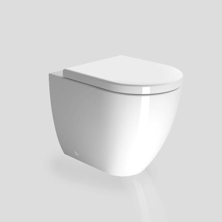 Pura Floor mounted Swirlflush Toilet Pan with Soft-Close Seat