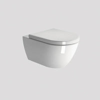 Pura Wall Mounted Swirlflush Toilet Pan with Soft-Close Seat
