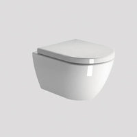 Pura Wall Mounted Swirlflush Toilet Pan with Soft-Close Seat