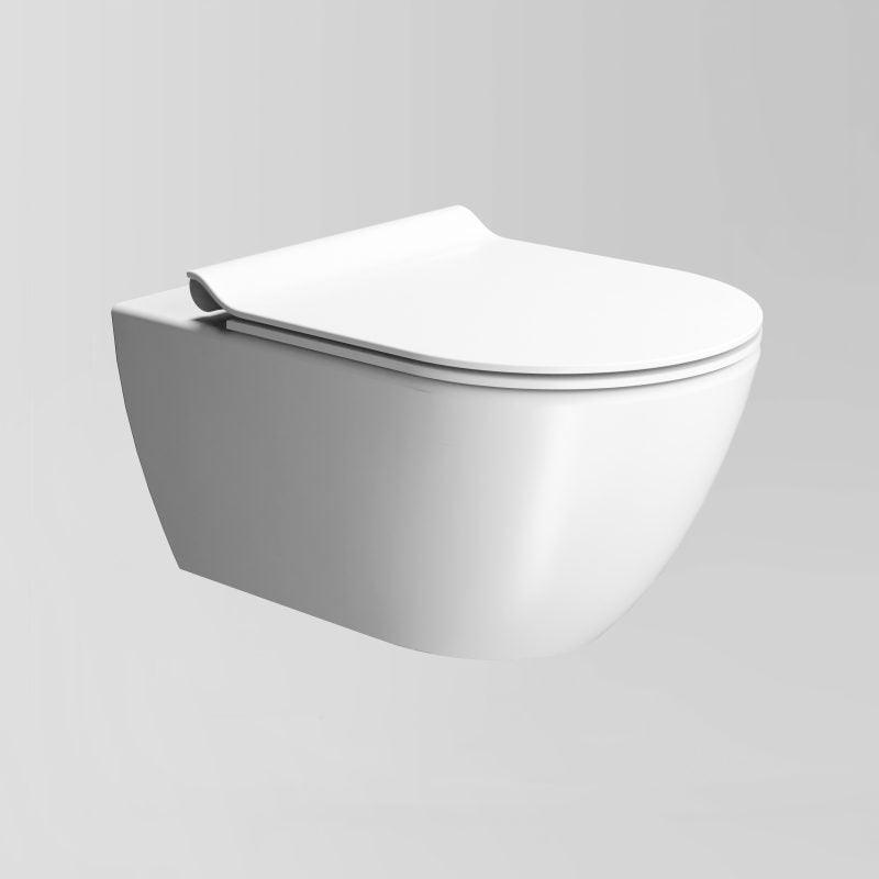 Pura Wall Mounted Swirlflush Toilet Pan with Slim Soft-Close Seat