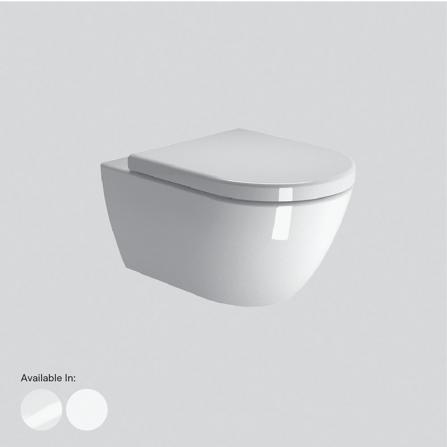 Pura Swirlflush Wall Hung Pan with Soft Close Seat